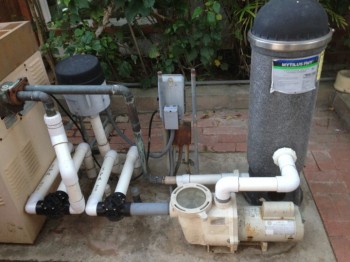 la jolla ca before pool pump and filter installation